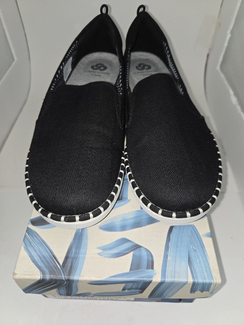 New Clarks CLOUDSTEPPERS Slip-On Shoes- Step Glow Slip Black 7.5 Medium - Picture 2 of 6